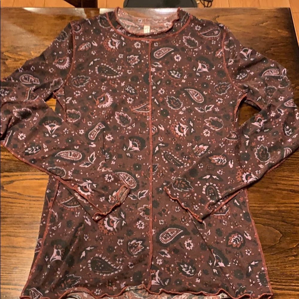 Free People Paisley Top